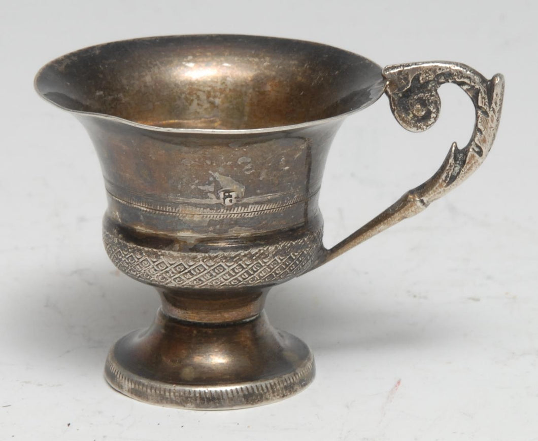 Continental silver toy miniature campana cup 19th century