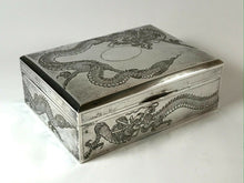 Load image into Gallery viewer, A Chinese export silver cigarette box.