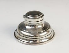 Load image into Gallery viewer, silver mounted inkwell, Birmingham 1911