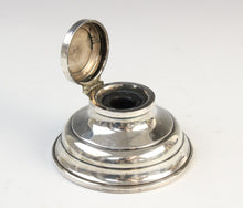 Load image into Gallery viewer, silver mounted inkwell, Birmingham 1911