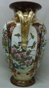 Noritake - Antique - Hand Painted Geisha Waterside Handled Vase
