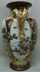 Noritake - Antique - Hand Painted Geisha Waterside Handled Vase