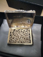 Load image into Gallery viewer, Victorian silver shaped rectangular vinaigrette by Nathaniel Mills, Birmingham 1843