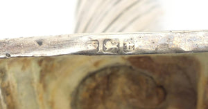 Silver Candlestick with Writhen Column, 16cm High